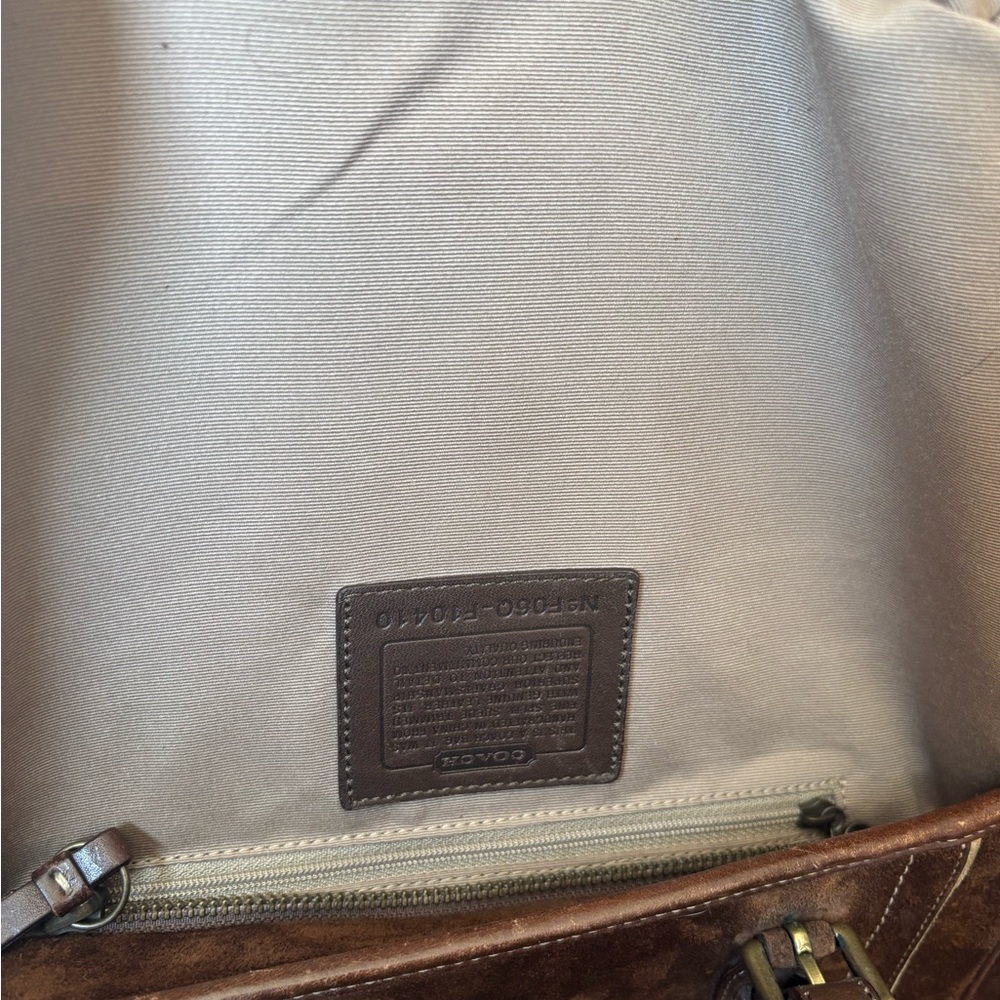 Coach VINTAGE Y2K 2006 (F10410) Mahogany Brown Suede Gallery Tote in VGUC - Picture 10 of 16